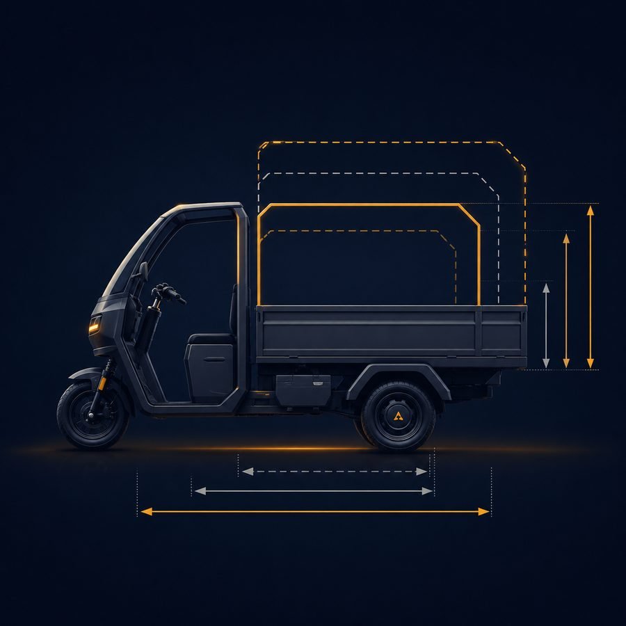Custom electric cargo vehicle size options for OEM ODM buyers