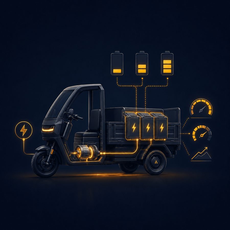 Electric vehicle battery and power configuration options