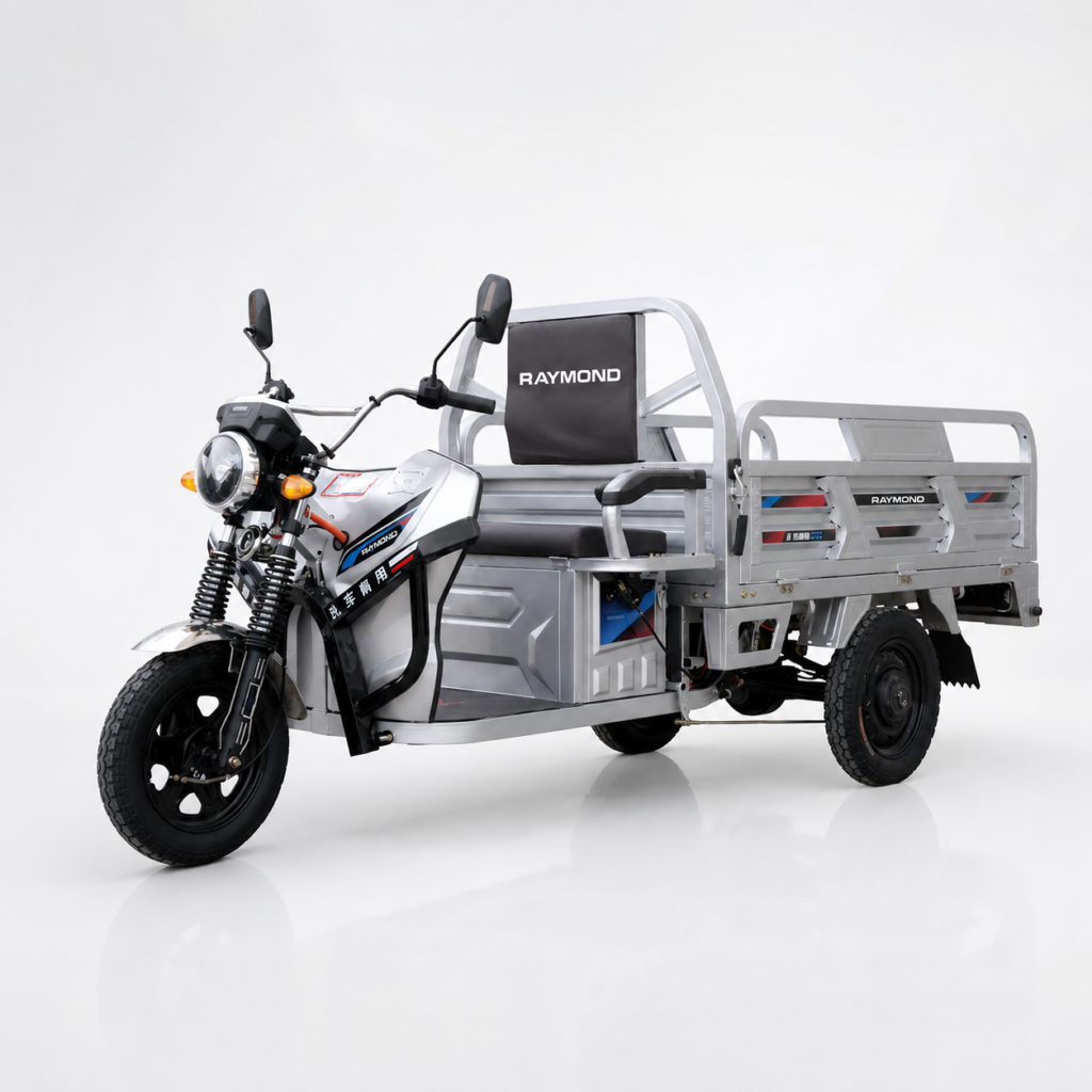 Silver cargo electric tricycle product image