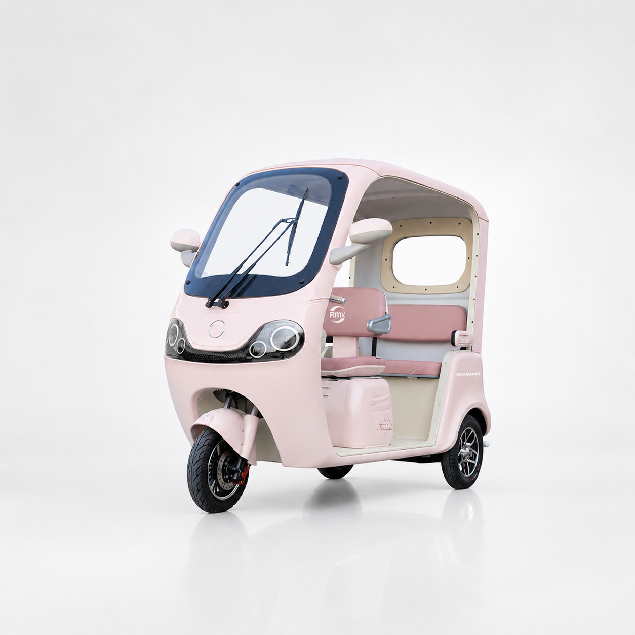 Pink passenger and leisure electric tricycle product image
