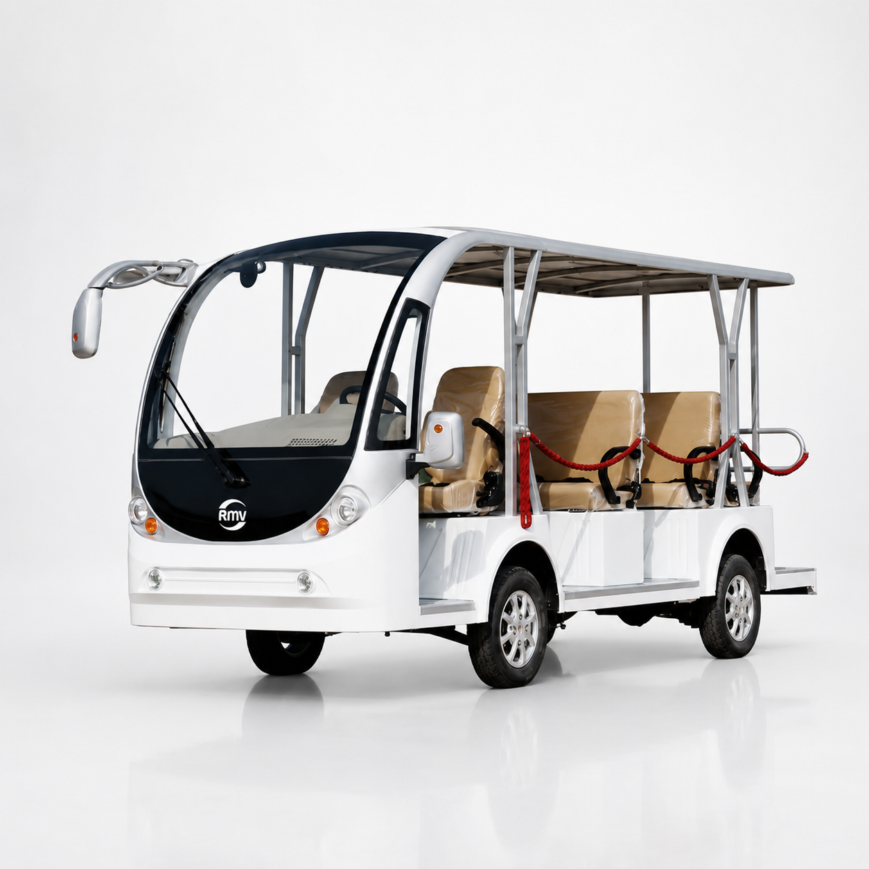 White sightseeing electric vehicle product image